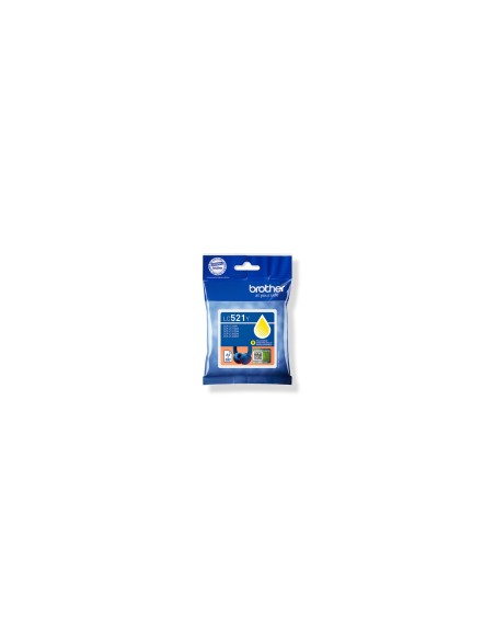 Brother LC521Y cartucho de tinta 1 pieza(s) Original Amarillo