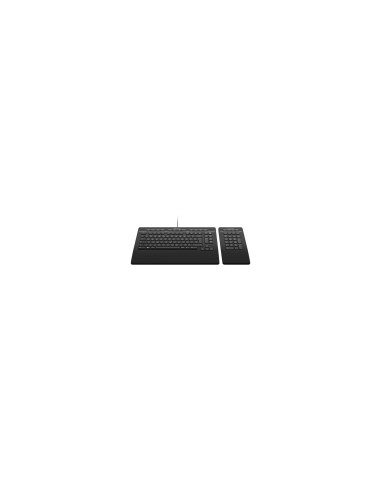 3Dconnexion Keyboard Pro with Numpad teclado USB Negro