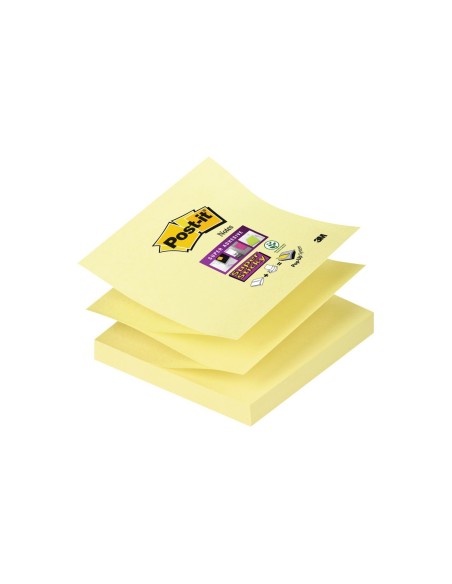 3M Z-Notes nota autoadhesiva Plaza Amarillo 90 hojas Autoadhesivo