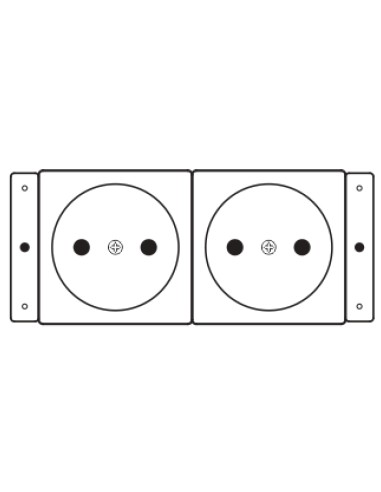 Kramer Electronics TS-2DE toma de corriente