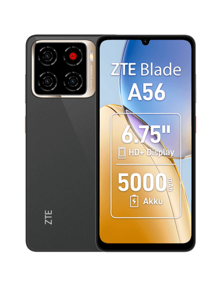 ZTE BLADE A56 4GB + 8GB RAM 64GB ROM NEGRO