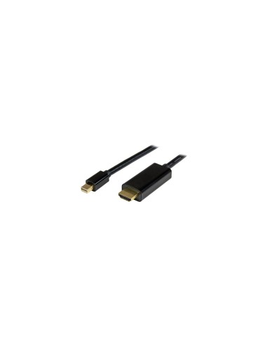 StarTech.com Cable Conversor Mini DisplayPort a HDMI - Ultra HD 4K -1m Negro