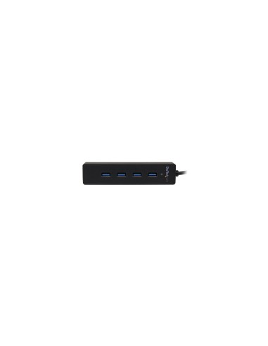 StarTech.com Adaptador Concentrador Hub Ladrón USB 3.1 Super Speed Portátil de 4 Puertos Salidas - Negro