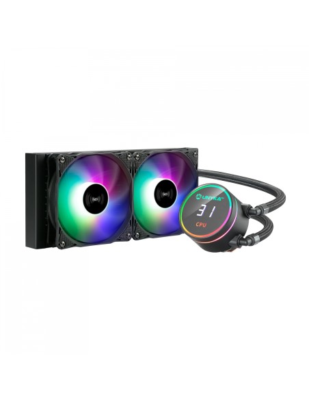 UNYKAch AquaStorm 240 Procesador Kit de refrigeración lÍ­quida 12 cm Negro 1 pieza(s)