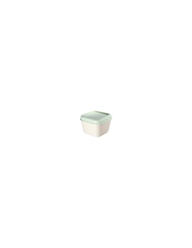 TAPER CUADRADO MILAN CAPACIDAD 0.33L APTO PARA MICROONDAS CONGELADOR ESQUINAS REDONDEADAS EXTERIOR MATE TAPA VERDE 085111GR