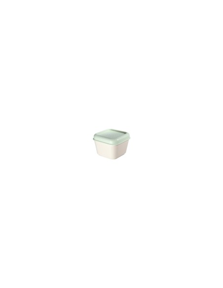TAPER CUADRADO MILAN CAPACIDAD 0.33L APTO PARA MICROONDAS CONGELADOR ESQUINAS REDONDEADAS EXTERIOR MATE TAPA VERDE 085111GR
