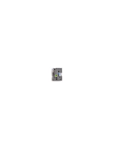 CINTA LAMINADA BROTHER TEXTO NEGRO SOBRE FONDO AZUL ANCHO 12MM LONGITUD 8M COMPATIBLE SEGUN ESPECIFICACIONES TZE531