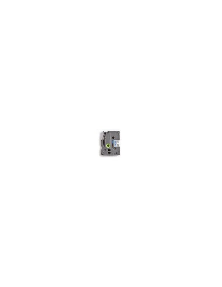 CINTA LAMINADA BROTHER TEXTO NEGRO SOBRE FONDO AZUL ANCHO 12MM LONGITUD 8M COMPATIBLE SEGUN ESPECIFICACIONES TZE531