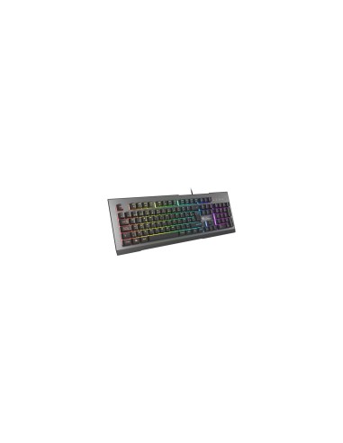 GENESIS Rhod 500 RGB teclado Juego USB QWERTY Español Negro, Gris