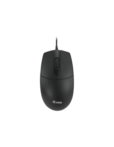 Equip 245117 ratón Oficina Ambidextro USB tipo A Óptico 1200 DPI