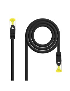Nanocable Cable Red Latiguillo RJ45 LSZH CAT.6A SFTP AWG26, Negro, 25 cm