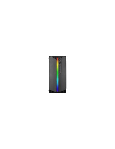 Mars Gaming MC-S1 Negro Caja PC Compacta Gaming Micro-ATX Iluminación ARGB 12 Modos Ventilador FRGB Ventana Lateral Completa