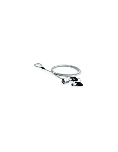 Cable de seguridad antirrobo natec genesis lobster key 2 llaves 1.8m metalico NZL-0225