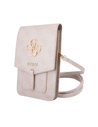 GUESS BANDOLERA LOGO ROSA