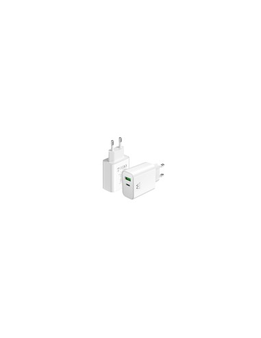 Ewent EW1325 cargador de dispositivo móvil Universal Blanco Corriente alterna Carga rápida Interior