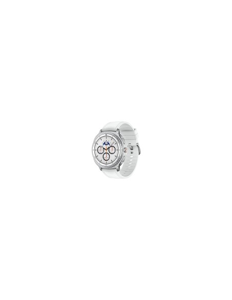 Samsung Galaxy Watch 8 Classic 3,3 cm (1.3") AMOLED 46 mm Digital 438 x 438 Pixeles Pantalla táctil Plata Wifi GPS (satélite)