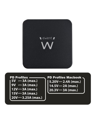 CARGADOR NOTEBOOK ULTRA COMPACTO USB TIPO-C 65W