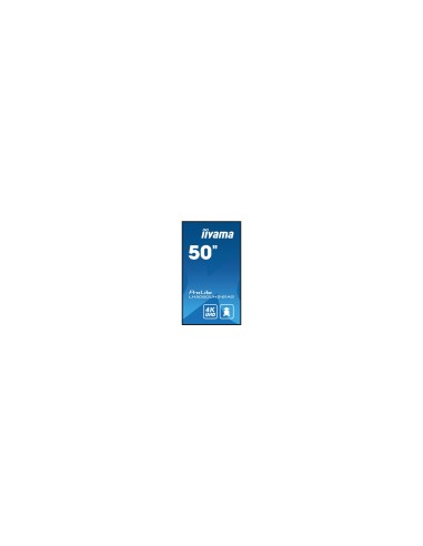 iiyama LH5060UHS-B1AG pantalla de señalización Pizarra de caballete digital 125,7 cm (49.5") LED Wifi 500 cd / m² 4K Ultra HD Ne