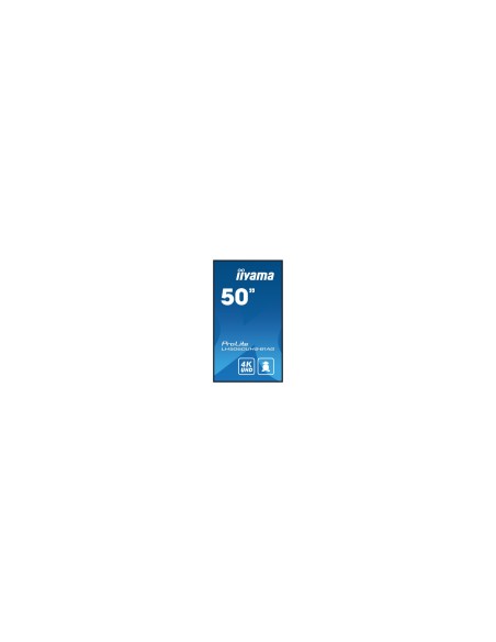 iiyama LH5060UHS-B1AG pantalla de señalización Pizarra de caballete digital 125,7 cm (49.5") LED Wifi 500 cd / m² 4K Ultra HD Ne
