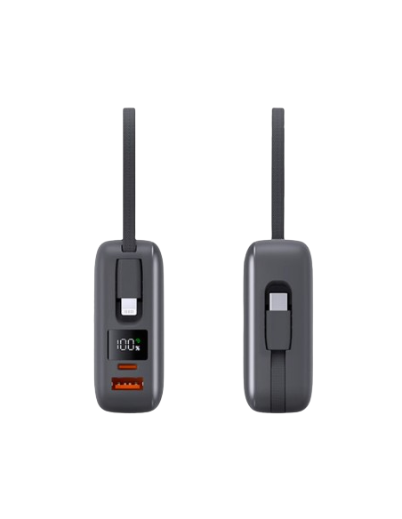 KSIX BATERÍA AUXILIAR 20.000MAH 22,5W CABLE USB-C + LIGHTNING