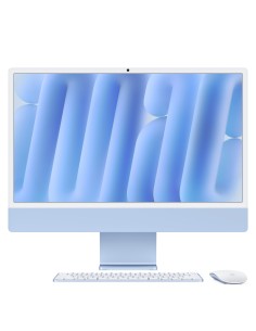 Apple iMac Apple M M4 59,7 cm (23.5") 4480 x 2520 Pixeles PC todo en uno 24 GB 512 GB SSD macOS Sequoia Wi-Fi 6E (802.11ax) Azul
