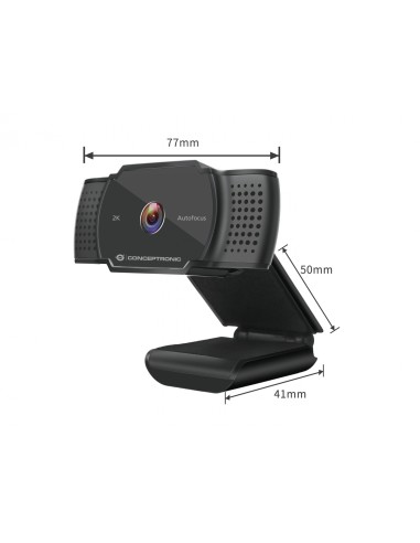 Conceptronic AMDIS02B Webcam 5mp 2592 x 1944 pixeles USB 2.0 negro