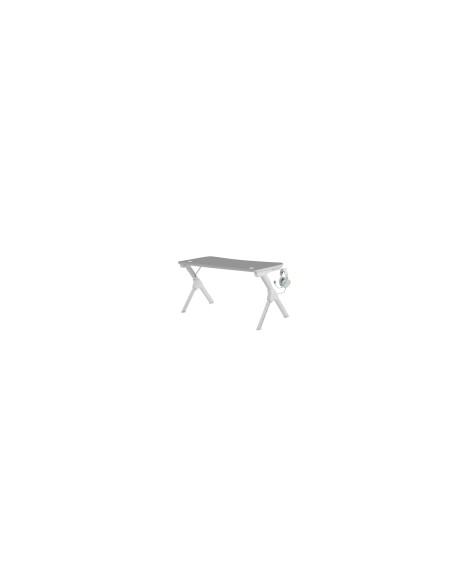 Mars Gaming Mesa Gaming 140cm Soportes Extra Alfombrilla Total Blanco