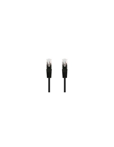 Nanocable Cable Red Latiguillo RJ45 CAT.6 UTP AWG24, Negro, 30 cm
