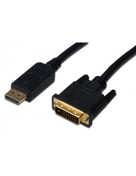 ASSMANN Electronic adaptador de cable de vÍ­deo 2 m DisplayPort DVI-D Negro