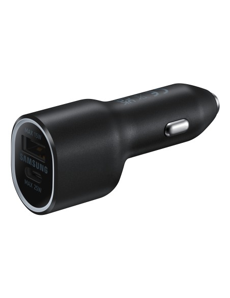 SAMSUNG POWER CAR CHARGER DUAL USB-C 25W + USB 15W BLACK EP-L4020NBEGEU