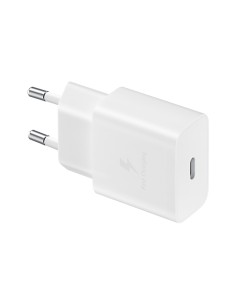 SAMSUNG POWER WALL CHARGER 15W USB-C WHITE + CABLE USB-C TO USB-C 1M WHITE EP-T1510XWEGEU