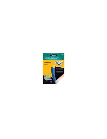 FELLOWES 54772 PACK DE 100 PORTADAS DE POLIPROPILENO NEGRAS TAMAÍ?O A4 500 MICRAS