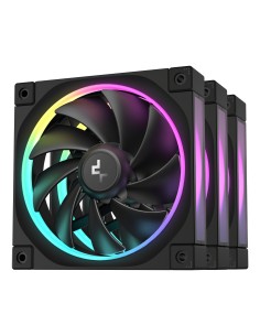 DeepCool FL12-3 in 1 Carcasa del ordenador Ventilador 12 cm Negro 3 pieza(s)