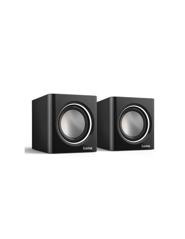 Hama | Altavoces Sonic Mobil 185, 3W, conexión jack 3,5mm, control de volumen, Color negro