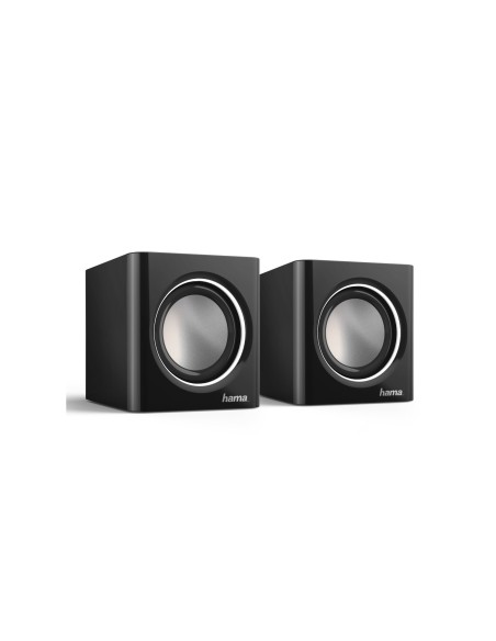 Hama | Altavoces Sonic Mobil 185, 3W, conexión jack 3,5mm, control de volumen, Color negro