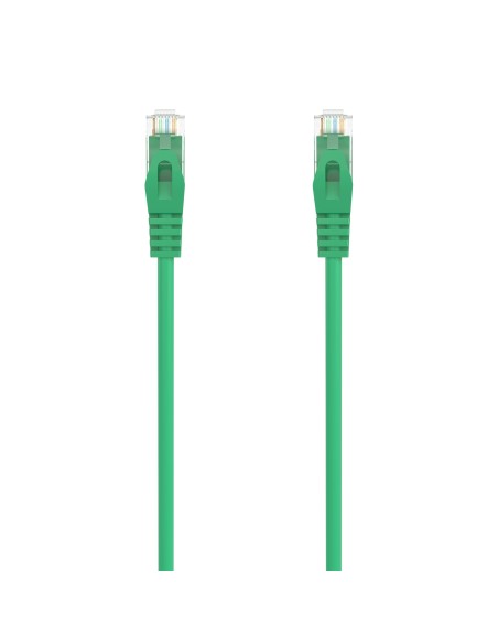 AISENS Cable de Red Latiguillo RJ45 LSZH Cat.6A 500 Mhz UTP AWG24, Verde, 0.5M
