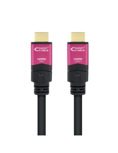 cable nanocable hdmi macho a macho alta velocidad v2.0 repetidor para amplificar señal 25m negro rosa 10.15.3725 2
