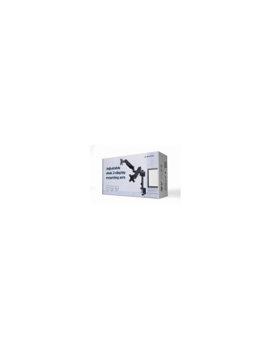 Gembird MA-DA2P-01 soporte para monitor 81,3 cm (32") Negro Escritorio