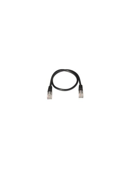 LATIGUILLO RJ45 CAT-5E UTP 1MT NANOCABLE NEGRO 10.20.0101-BK
