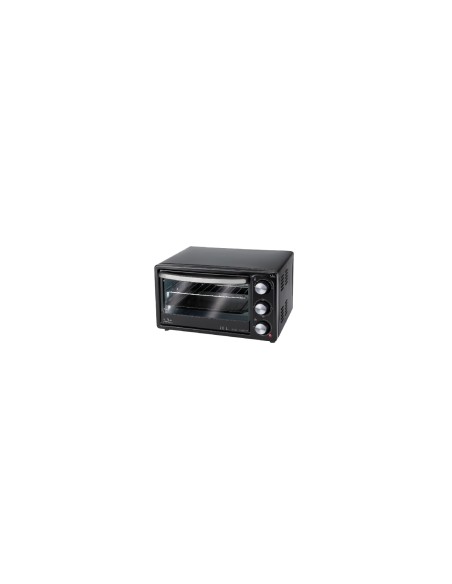 HORNO DE SOBREMESA JATA 1200W CAPACIDAD 16L FUNCIÍ?N GRILL INDICADOR LUMINOSO TEMPORIZADOR DE 60 MIN NEGRO HN916