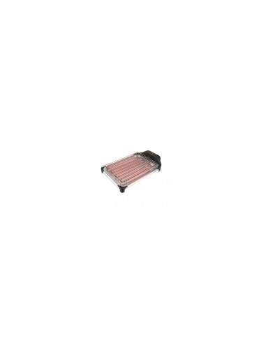 BARBACOA ELECTRICA JATA 2400W PARRILLA DOS ALTURAS RESISTENCIA BLINDADA BANDEJA ACERO INOX FACIL LIMPIEZA BQ101