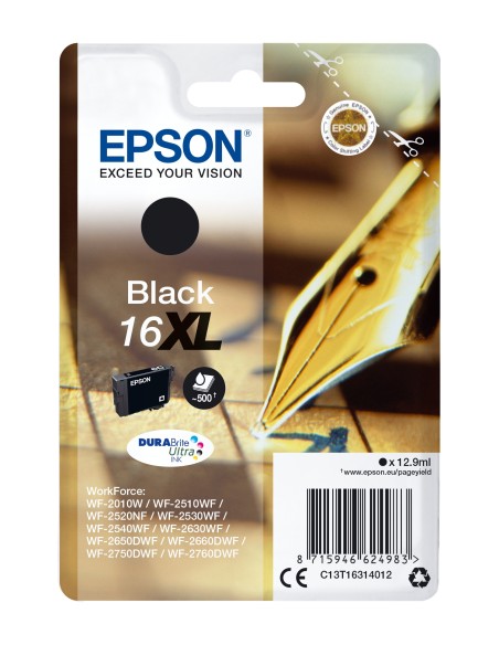 Cartucho Epson 16XL Pen and crossword etiqueta RF negro C13T16314022