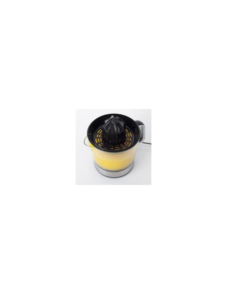 JATA EX421 exprimidor Exprimidor eléctrico con brazo 40 W Negro, Acero inoxidable, Transparente