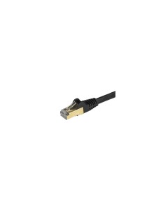 StarTech.com Cable de 7,5m de Red Ethernet Cat6a Negro sin Enganches con Alambre de Cobre 2