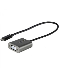 StarTech.com Adaptador USB C a VGA - Convertidor Tipo Llavero USB Tipo C a VGA 1080p - Convertidor USBC a Pantalla VGA - de Vide