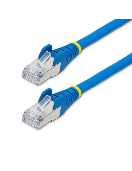 StarTech.com Cable de 7m de Red Ethernet CAT6a - Azul - Low Smoke Zero Halogen (LSZH) - 10GbE - 500MHz - PoE++ de 100W - Snagles