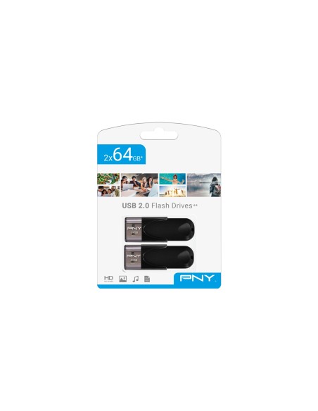 PNY Attaché 4 2.0 64GB unidad flash USB USB tipo A Negro