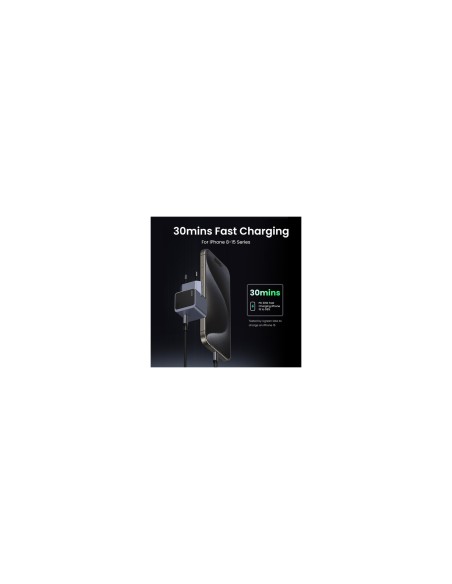 Ugreen Nexode S 30W USB-C GaN Fast Charger EU gray Teléfono móvil, Batería portátil, Teléfono Gris Corriente alterna Interior