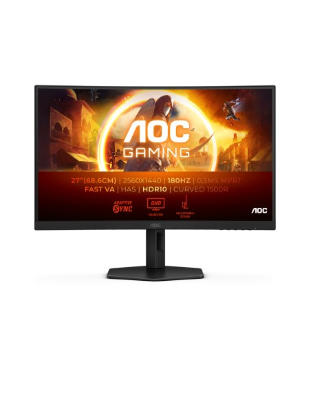 AOC G4 CQ27G4X pantalla para PC 68,6 cm (27") 2560 x 1440 Pixeles Quad HD LCD Negro
