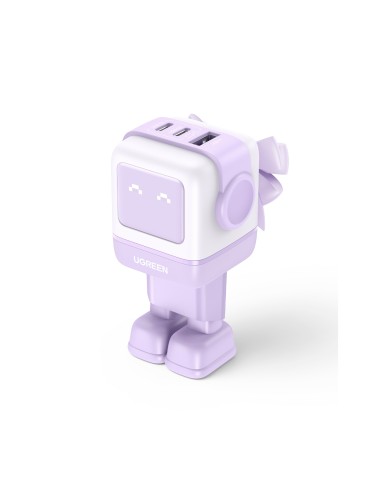Ugreen Nexode RG 65W 3-Port GaN Ordenador portátil, Teléfono móvil, Ratón, Portátil, Batería portátil, Teléfono Rosa Corriente a